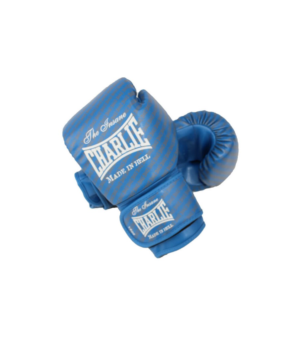 Guantes de boxeo modelo Blast de Charlie de color azul. Bushi Sport