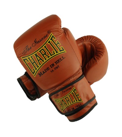 Guantes de boxeo modelo Vintage de Charlie_Made in Hell. Bushi Sport.